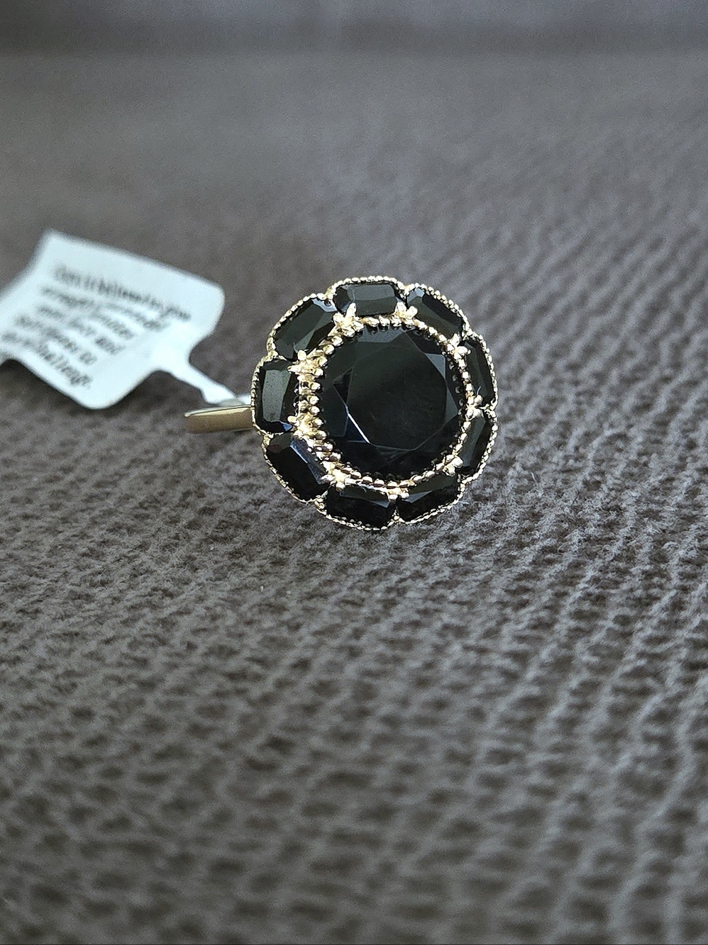 Shivam Black🖤 Onyx Flower🏵 Ring💍